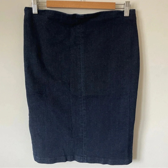 Ralph Lauren Y2K denim pencil skirt with lace up detail - Picture 2 of 7